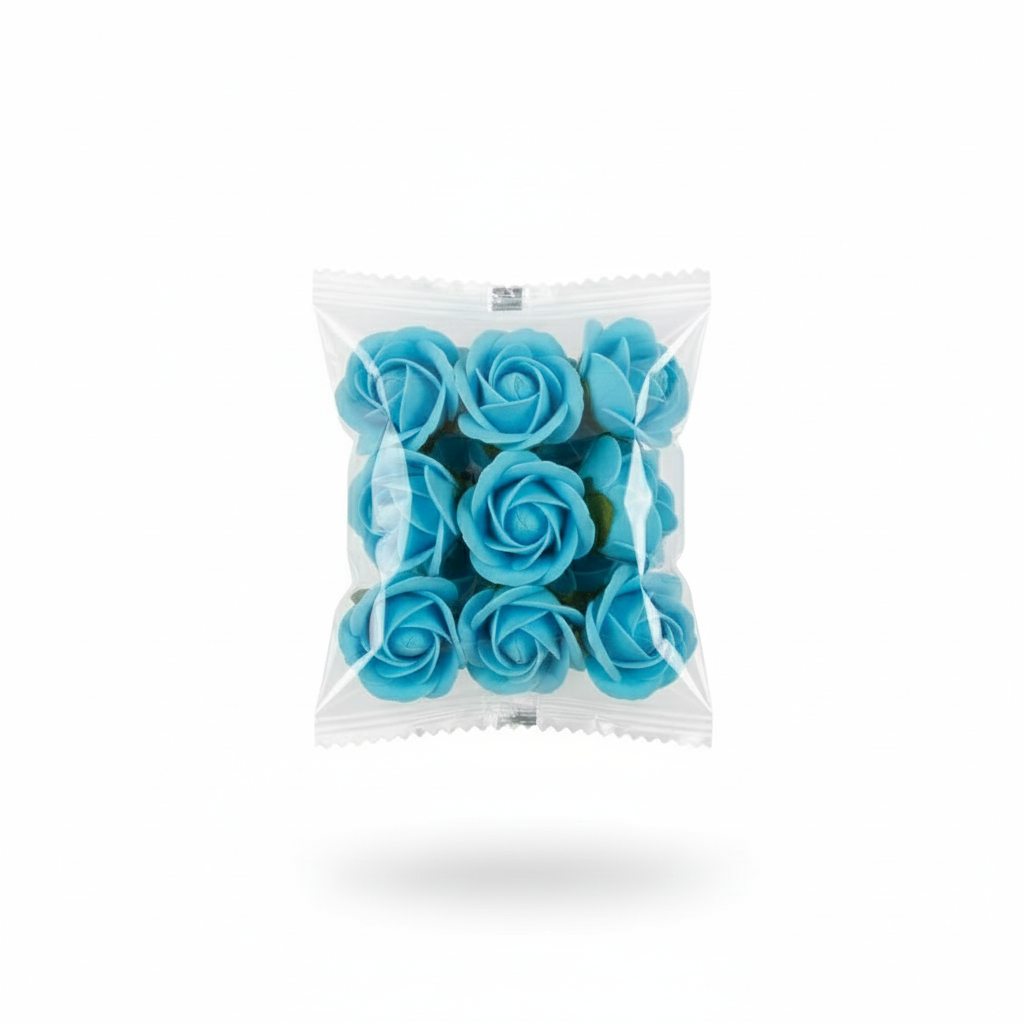 Classic Artificial Foam Rose Flower Heads - (Pack Of 10) AF013