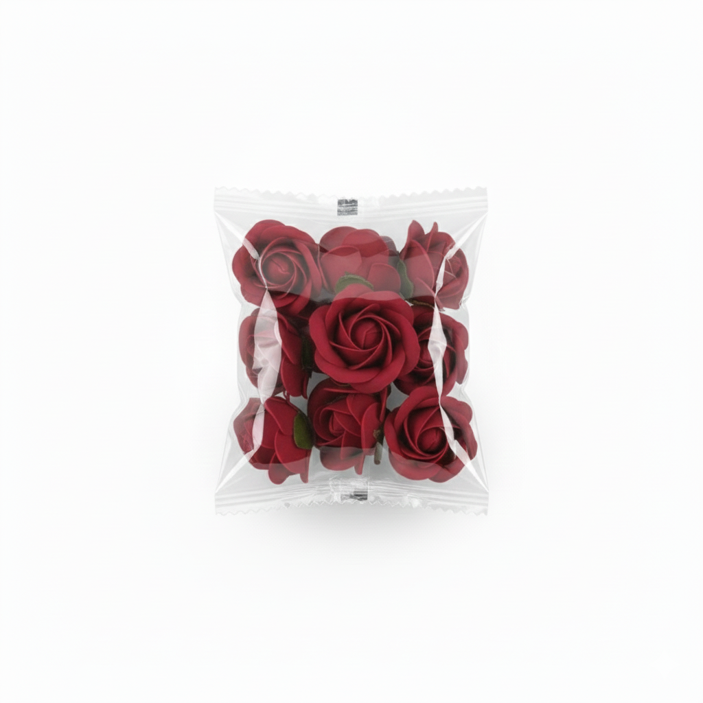 Classic Artificial Foam Rose Flower Heads - (Pack Of 10) AF013