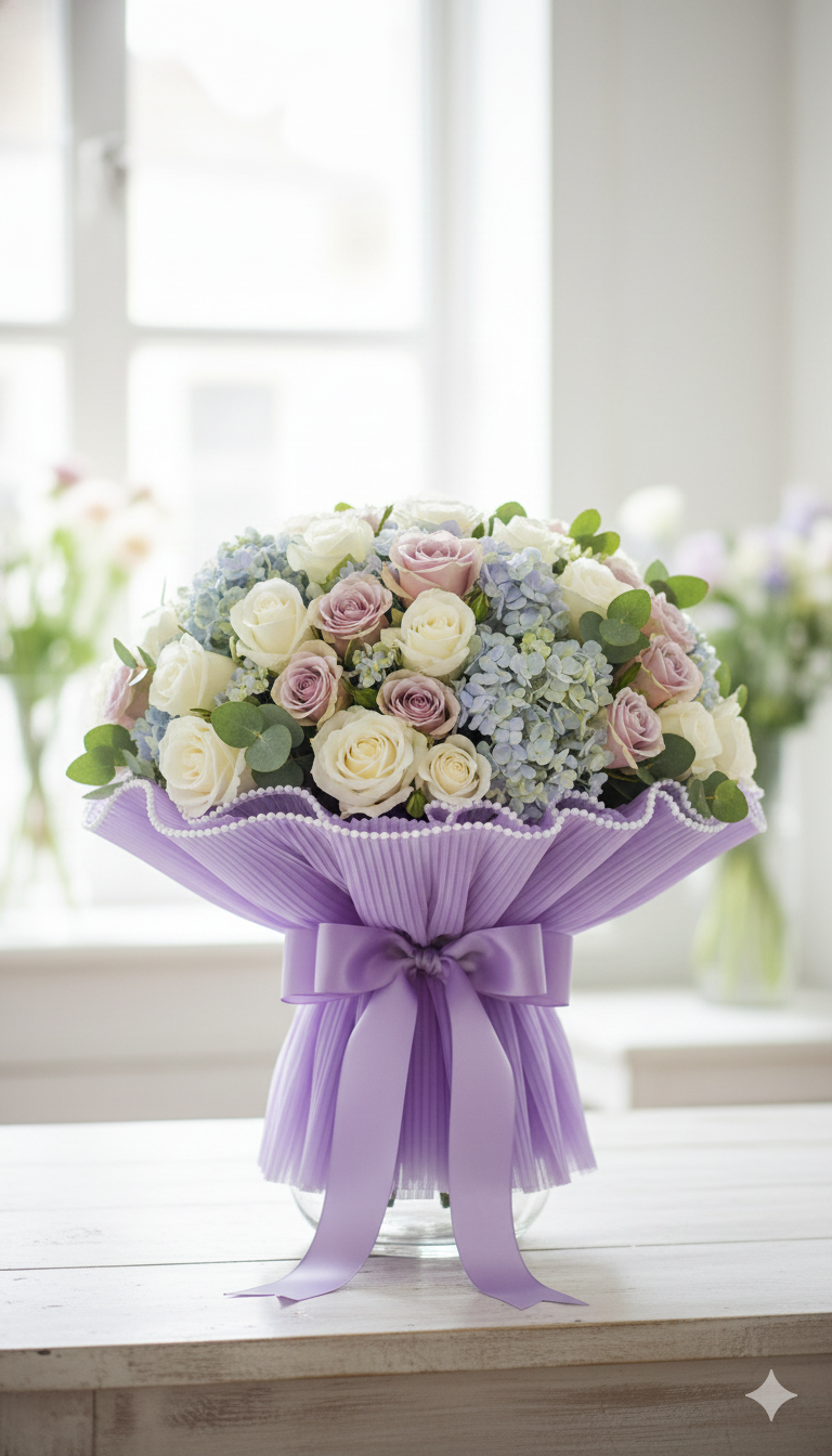 🎀 Elegant Pleated Tulle Fabric Roll (3 Meter) with Pearl Trim  TPR232