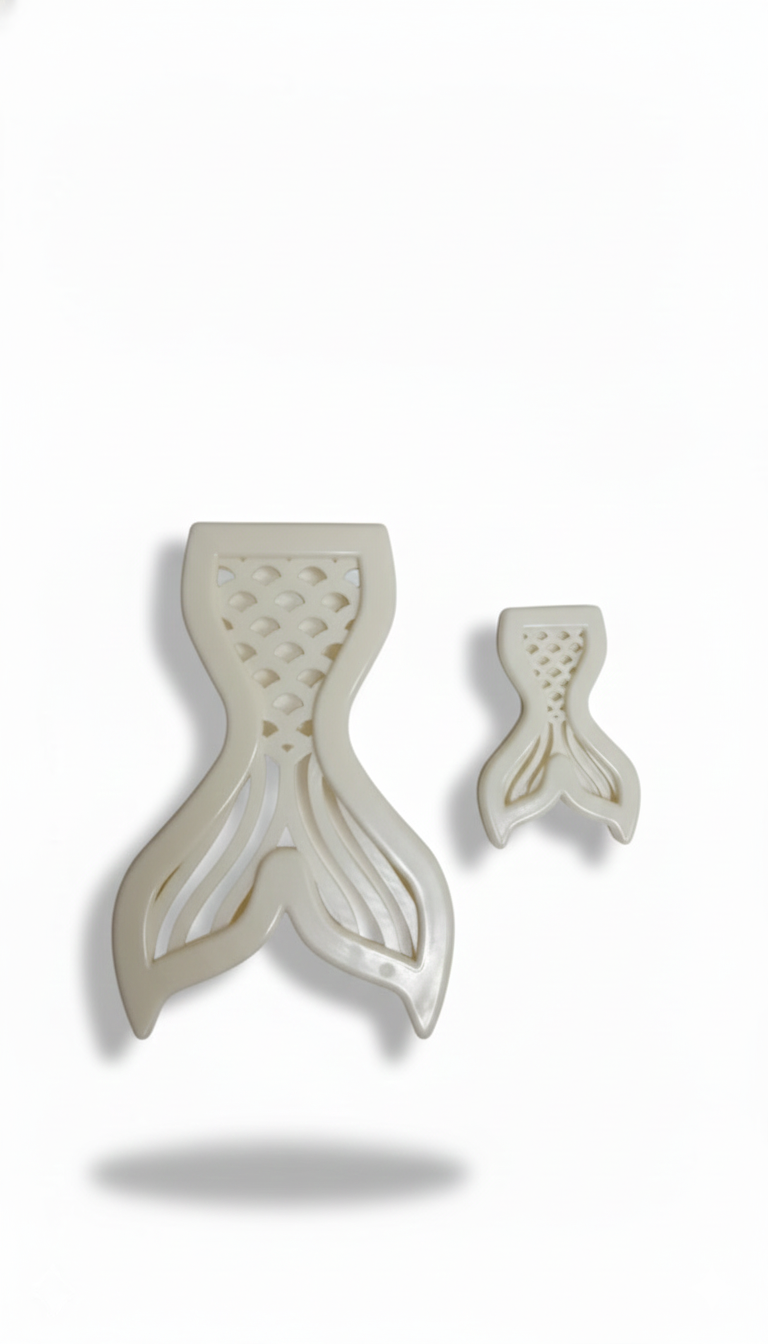 2 in 1 Mermaid Tail Fondant & Cookie Cutter – Sea-Themed Baking Tool CT118