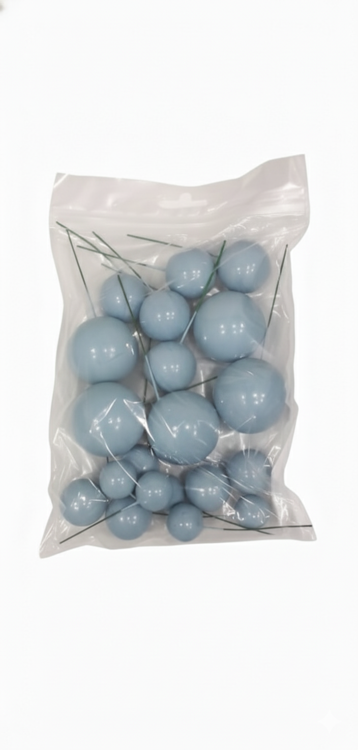 Shining Faux Ball Toppers for Cake Decoration TPR071