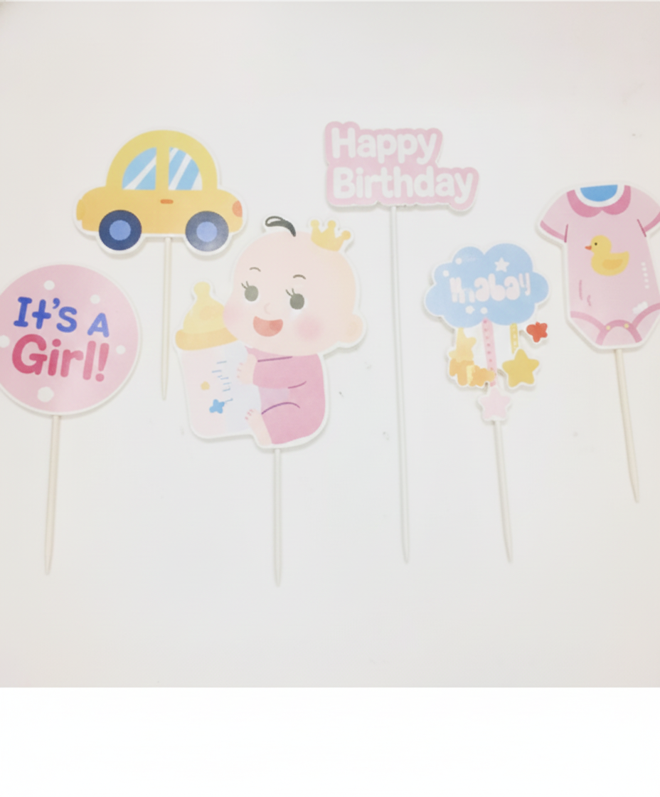 Paper Cartoon Themed Cake Topper (Multiple Designs) TPR005
