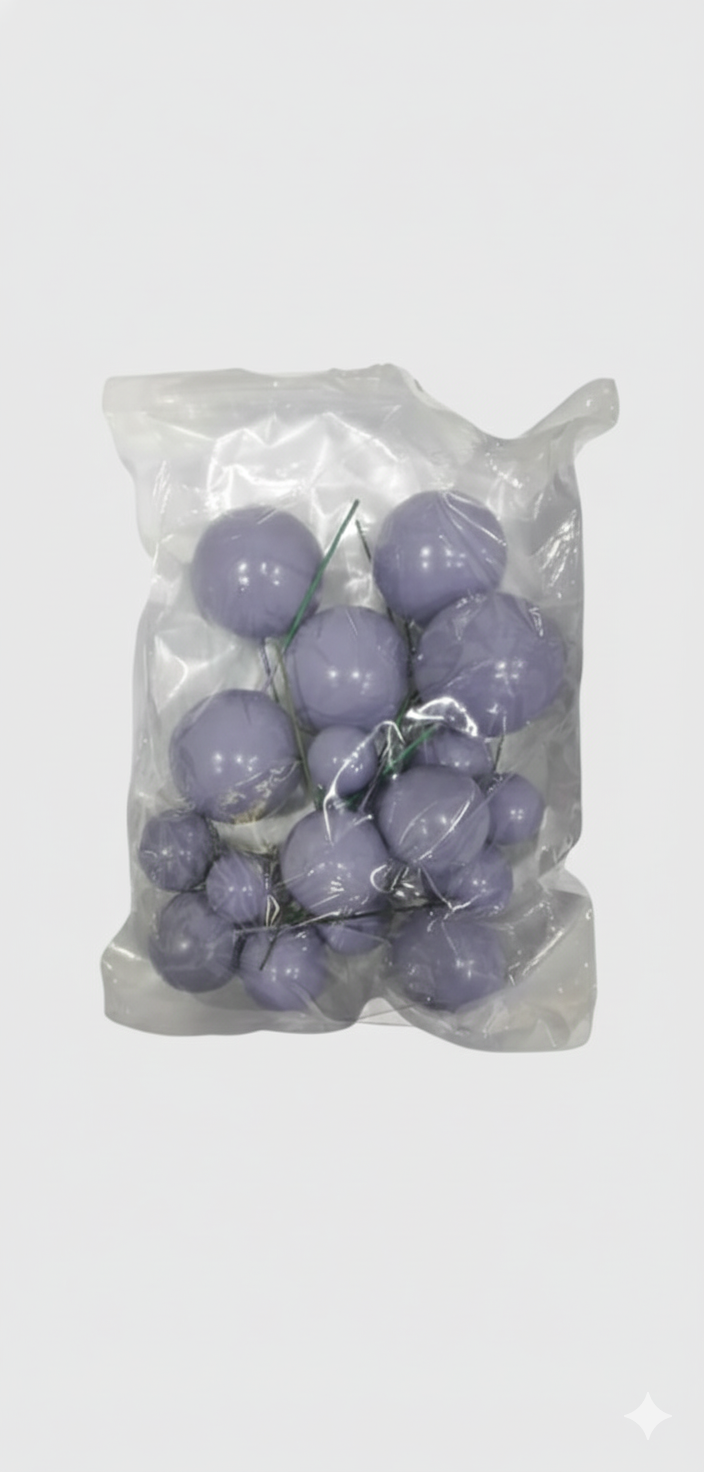 Shining Faux Ball Toppers for Cake Decoration TPR071