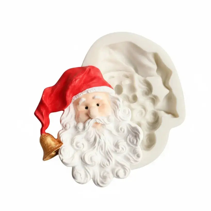 FM146 – Santa Claus Face Silicone Fondant Mold