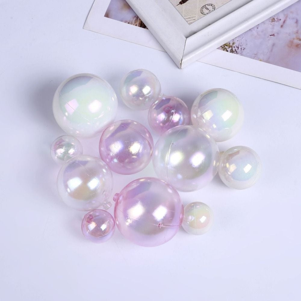 Transparent & White Crystal Faux Ball Cake Topper 12pcs pack TPR121