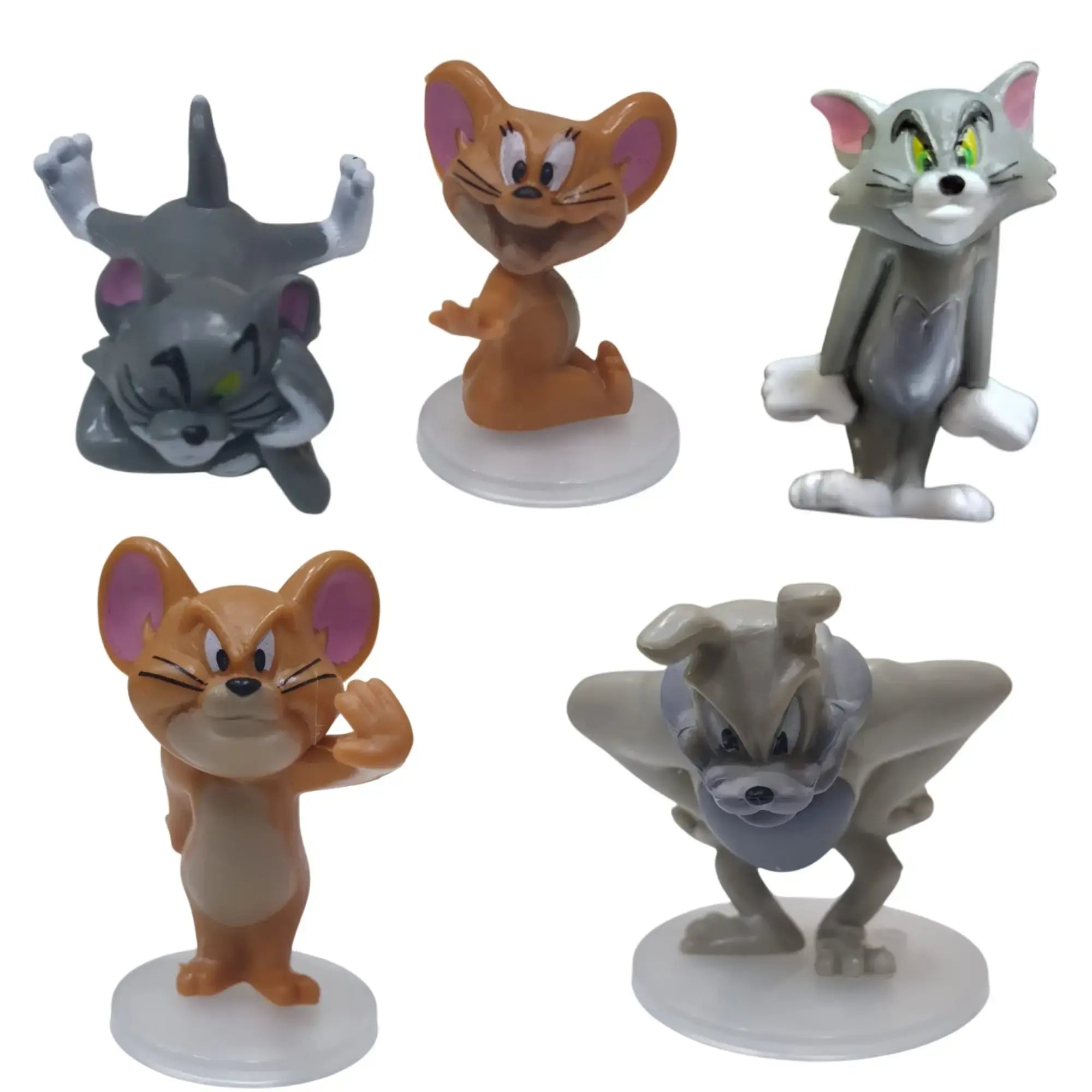 5 IN 1 Tom & Jerry Cake Topper Set – Cartoon Characters for Kids’ Cakes | CTT043