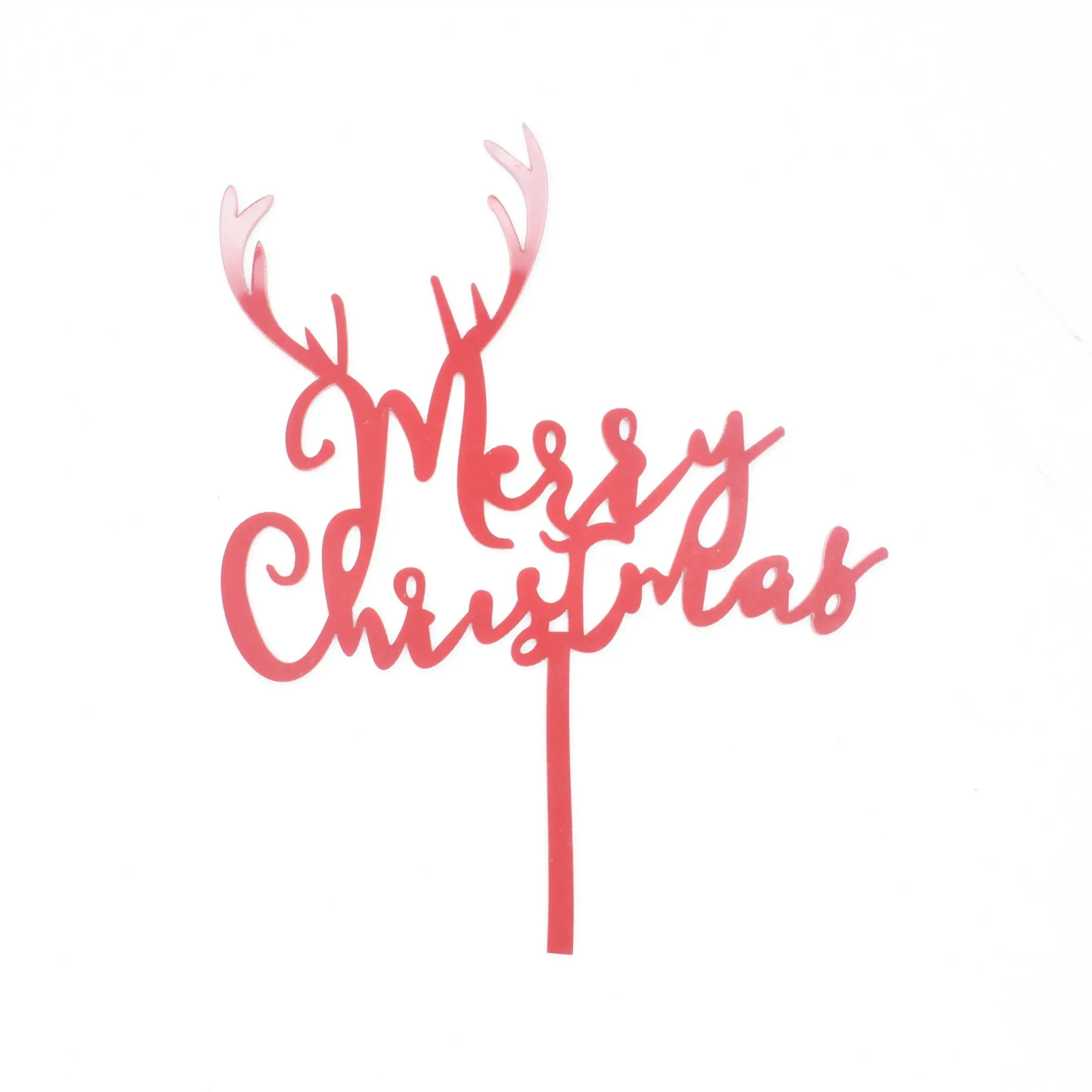 Christmas Themed Textual Cake Topper Design 9  TPR194