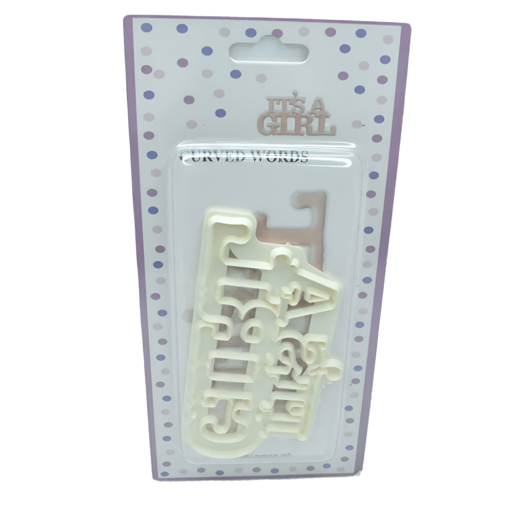 It's a girl Fondant & Cookie Cutter set in its original packaging.