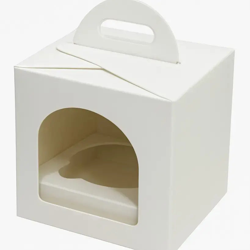 Window Bakery Box Set with Cavity Inserts – 5 Sizes | 50 Pieces packet