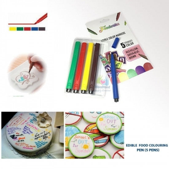 5 Pieces Food Coloring Pen BT069