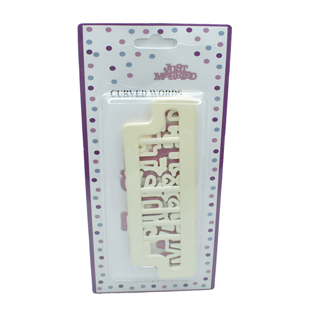 Just Married Fondant & Cookie Cutter set in its original packaging.
