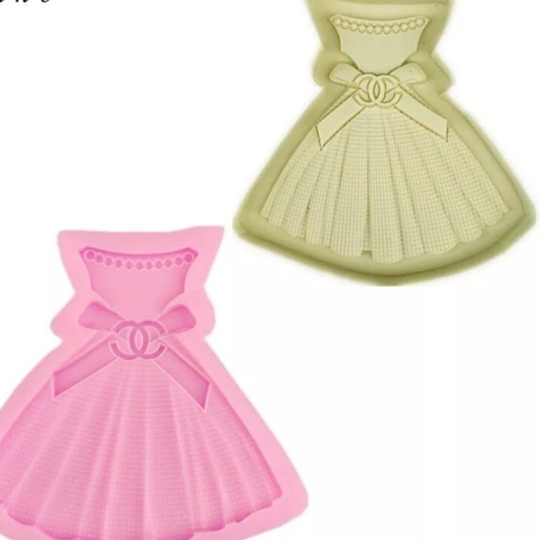 Luxury Frock Dress Silicon Mould FM073