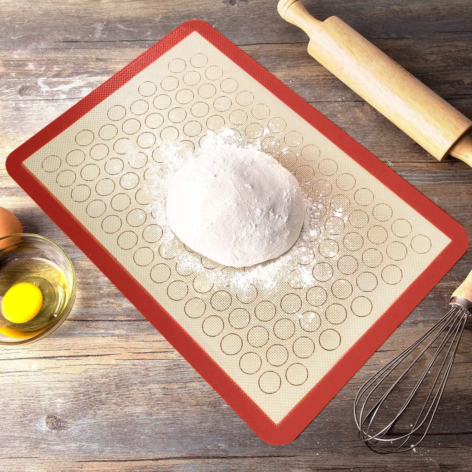 40cm Macron Sheet Mat Silicone Non-Stick Cookies Baking Mats BT168-A