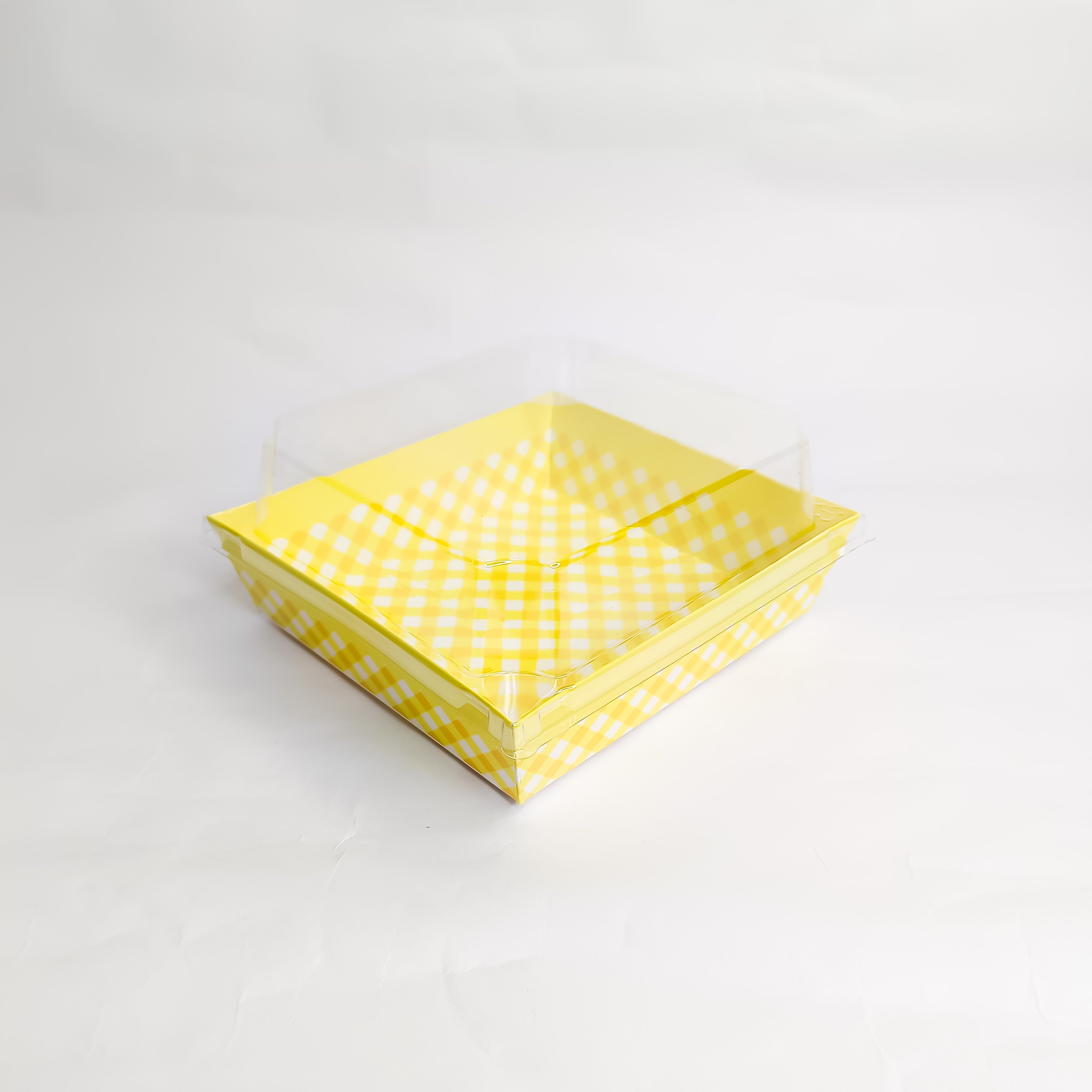 Square Loaf Liners with Clear Lids – Pack of 50 | CL024