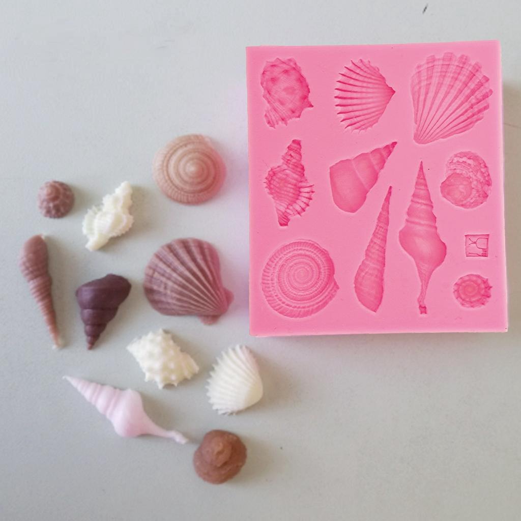 10 in 1 Sea Shell Fondant Mould FM057