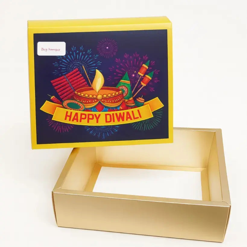 Big Diwali Hamper Boxes – 9 x 7 x 3 Inches | Pack of 10 | CB033