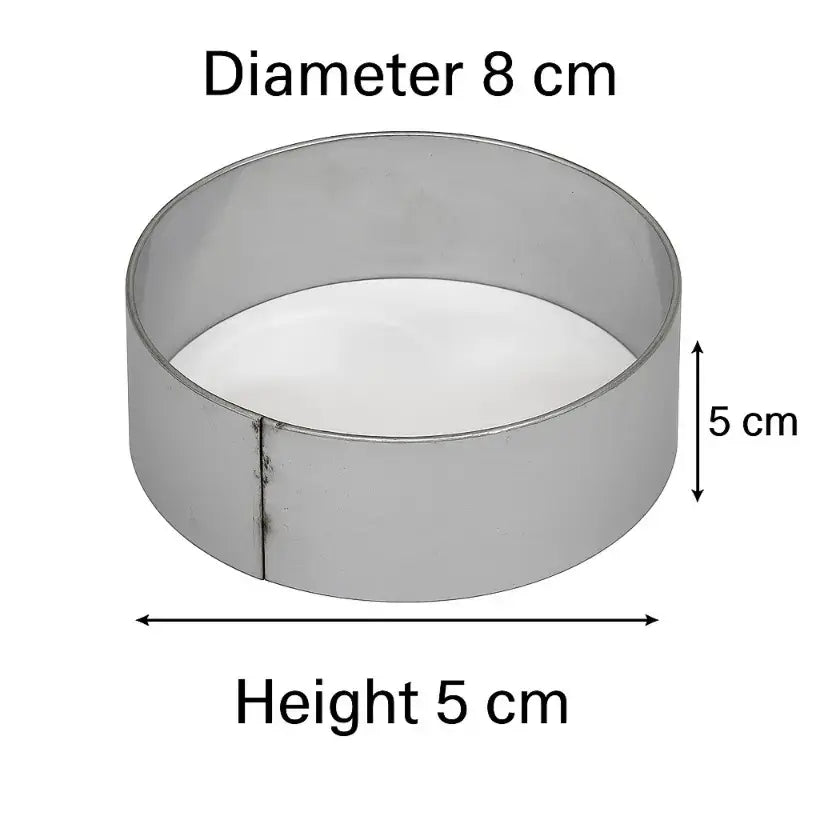 Round Cake Ring Molds – Stainless Steel Mousse & Dessert Mold (Multiple Designs) | BT253A