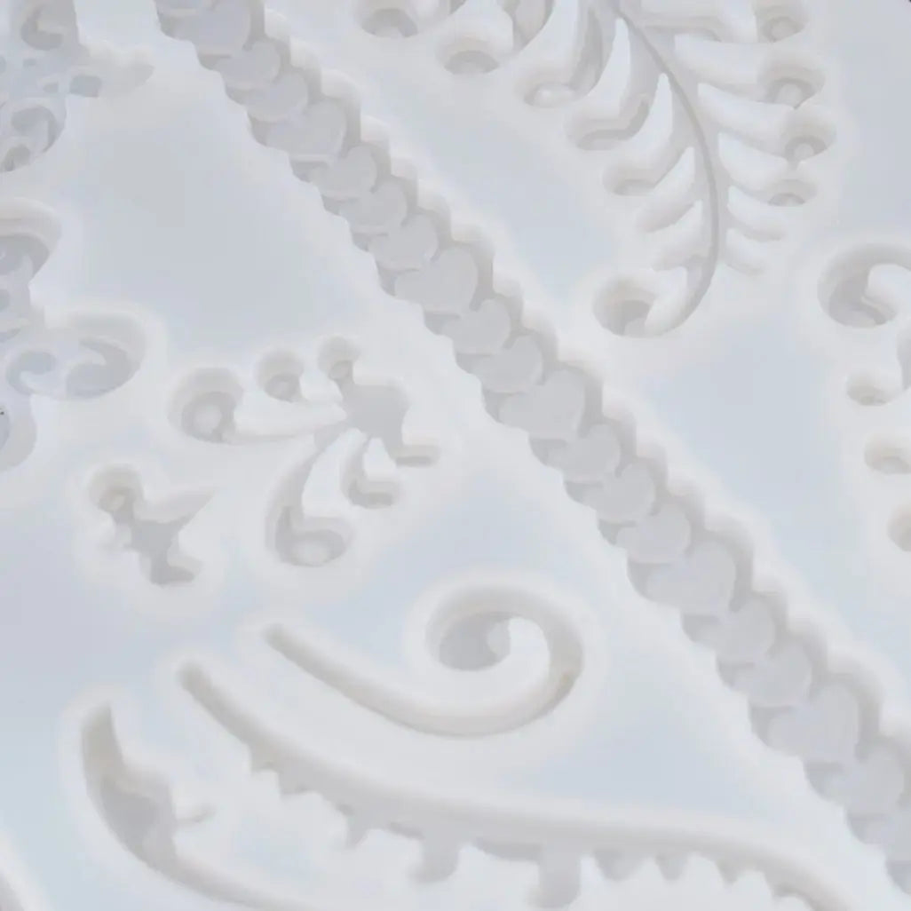 Silicone Fondant Mold Ferns Design  FM142