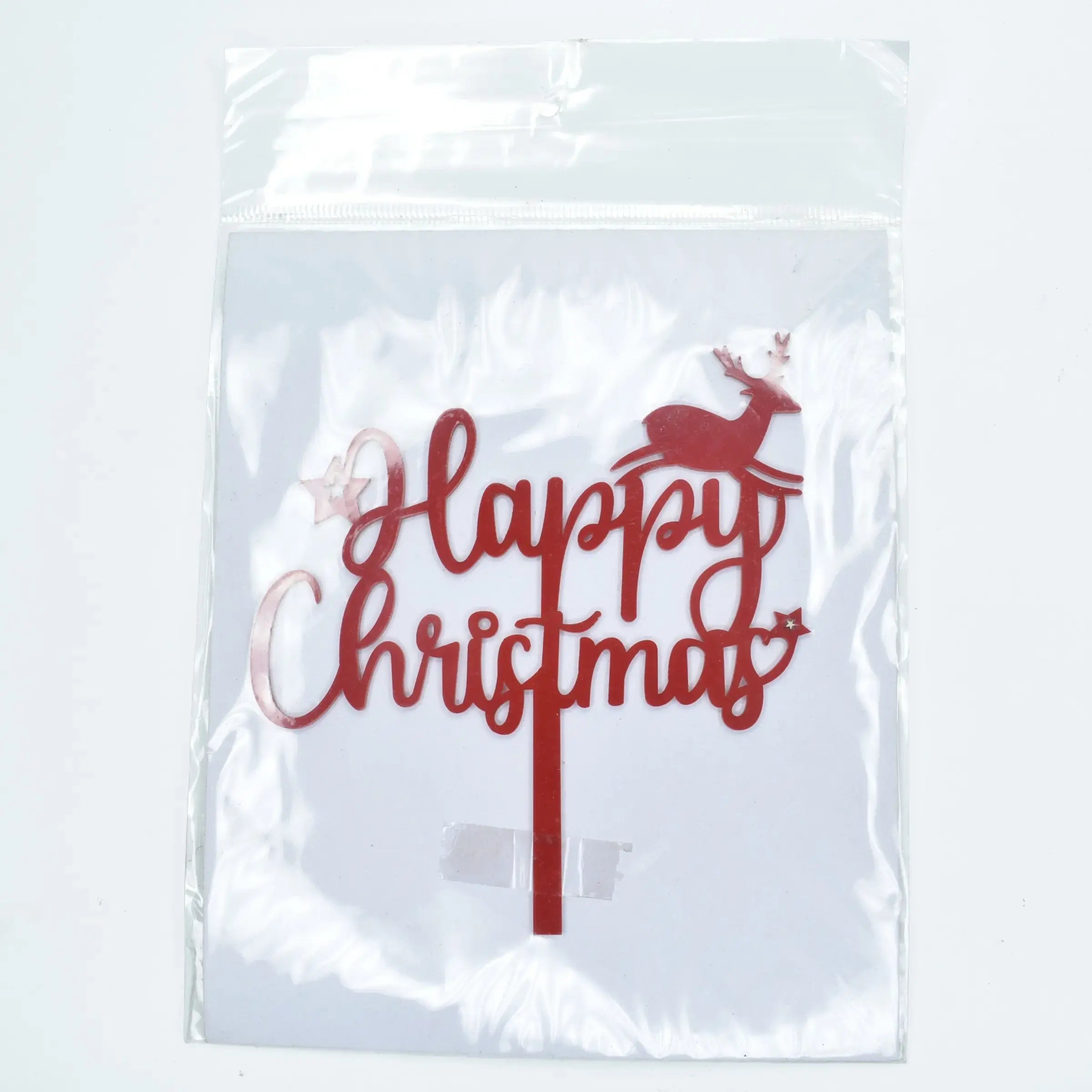 Christmas Themed Textual Cake Topper Design 5 TPR190
