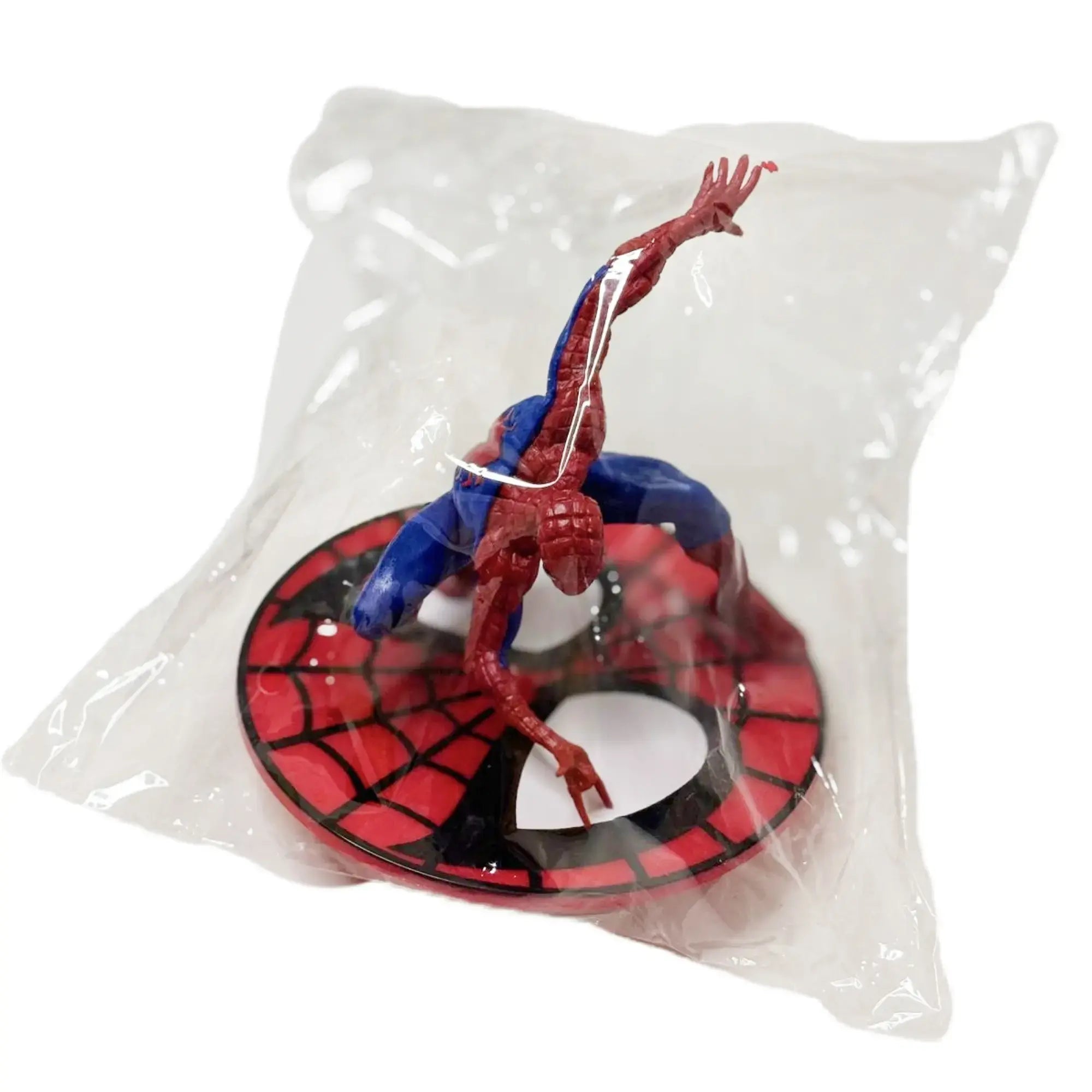 Posing Spiderman with Disc Toy Topper (PLASTIC)  CTT014B