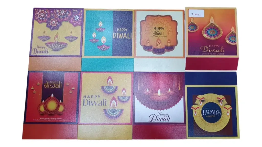 Diwali Chocolate Box – 4 Cavity Design Pack of 10 | CB028