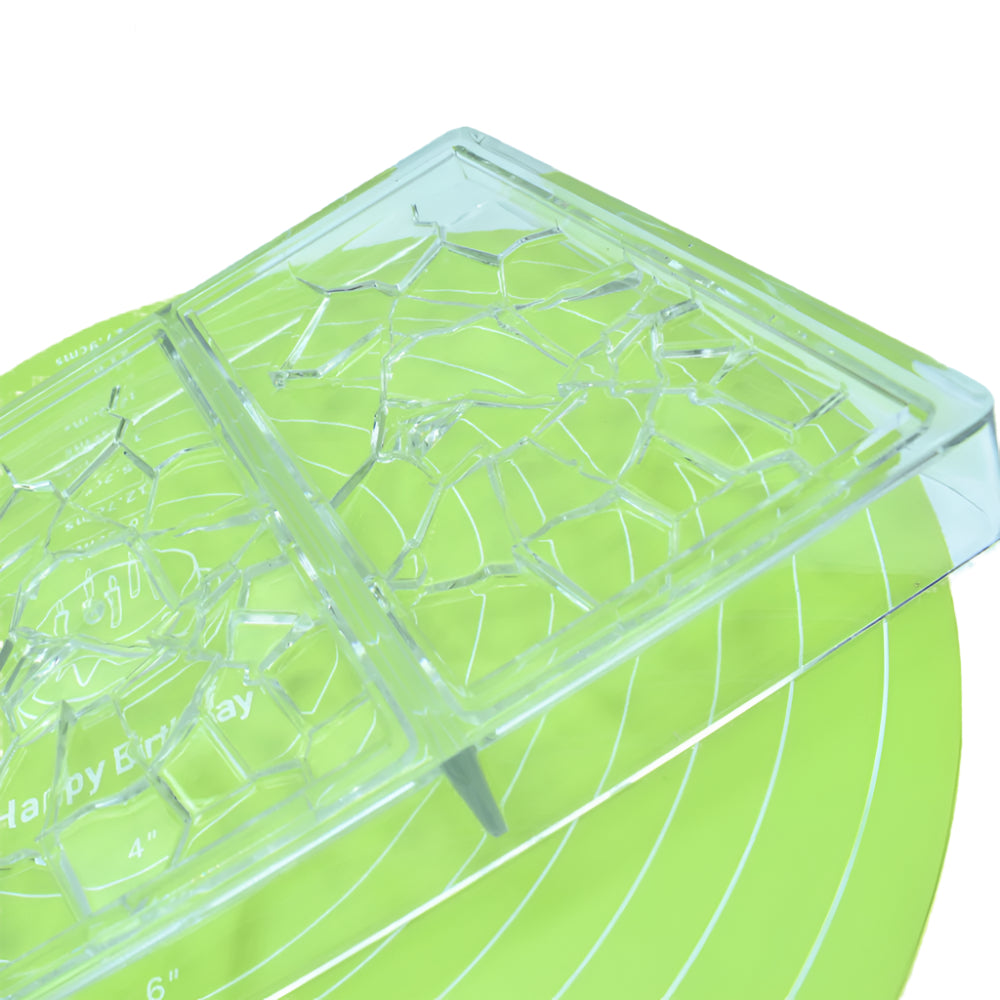 Close-up view of the Polycarbonate Chocolate Bar Mold highlighting its intricate design and detailing.