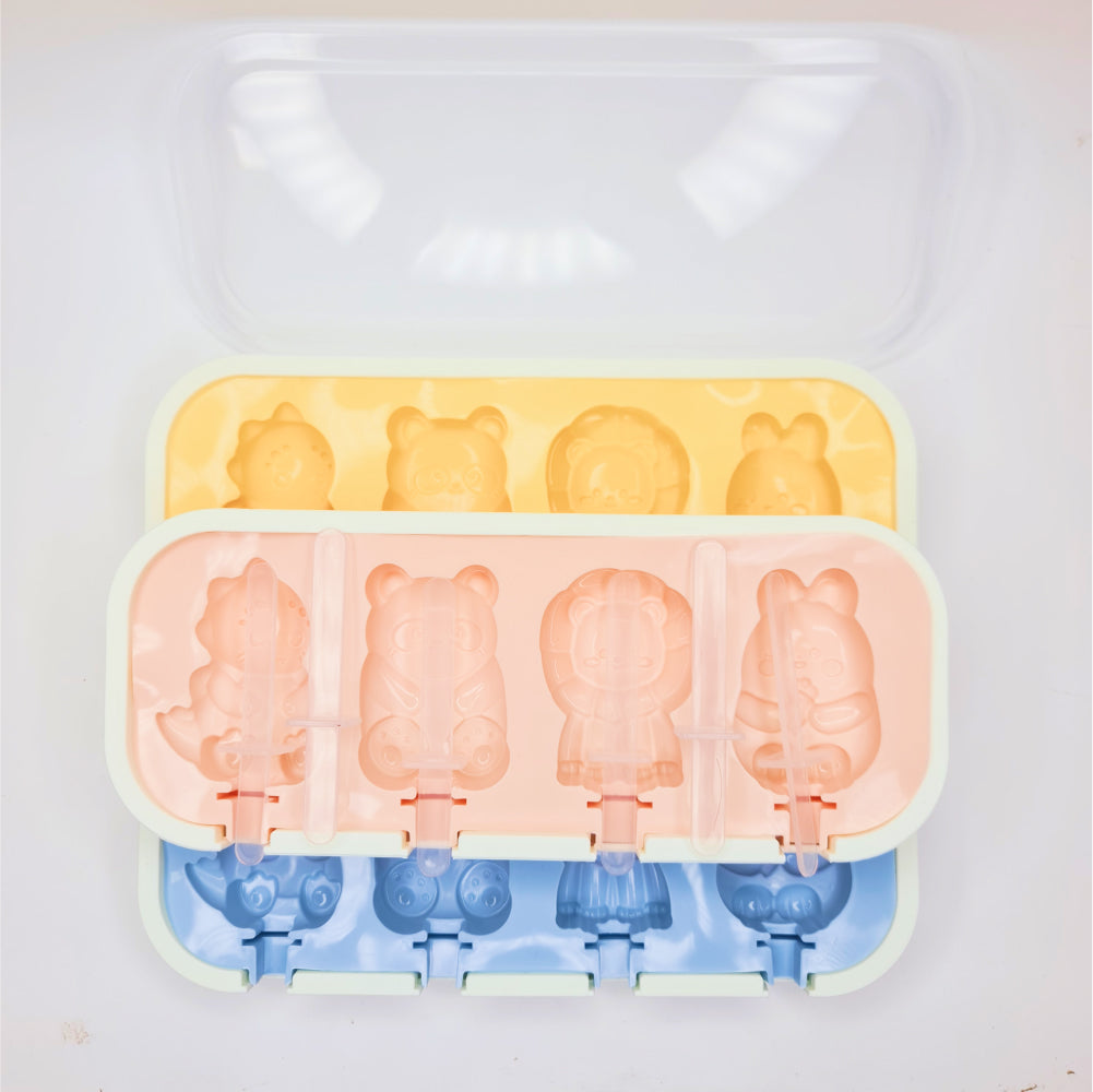 Popsicle Mold Design 2 on a white background showcasing clear details.