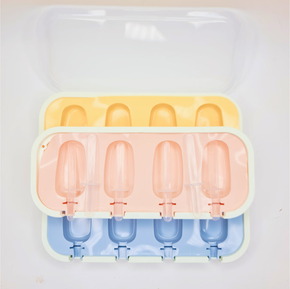 Popsicle Mold Design 3 on a white background showcasing clear details.