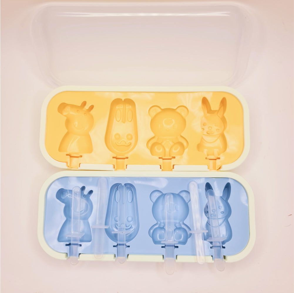 Popsicle Mold Design 5 on a white background showcasing clear details.