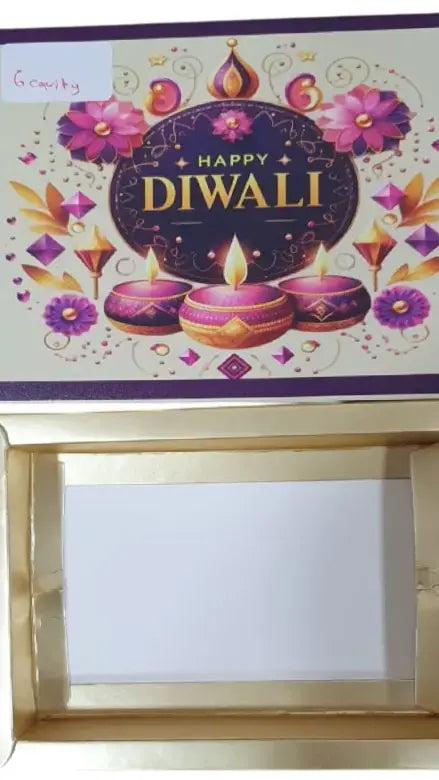 Diwali Chocolate Box – 6 Cavity Design | CB029