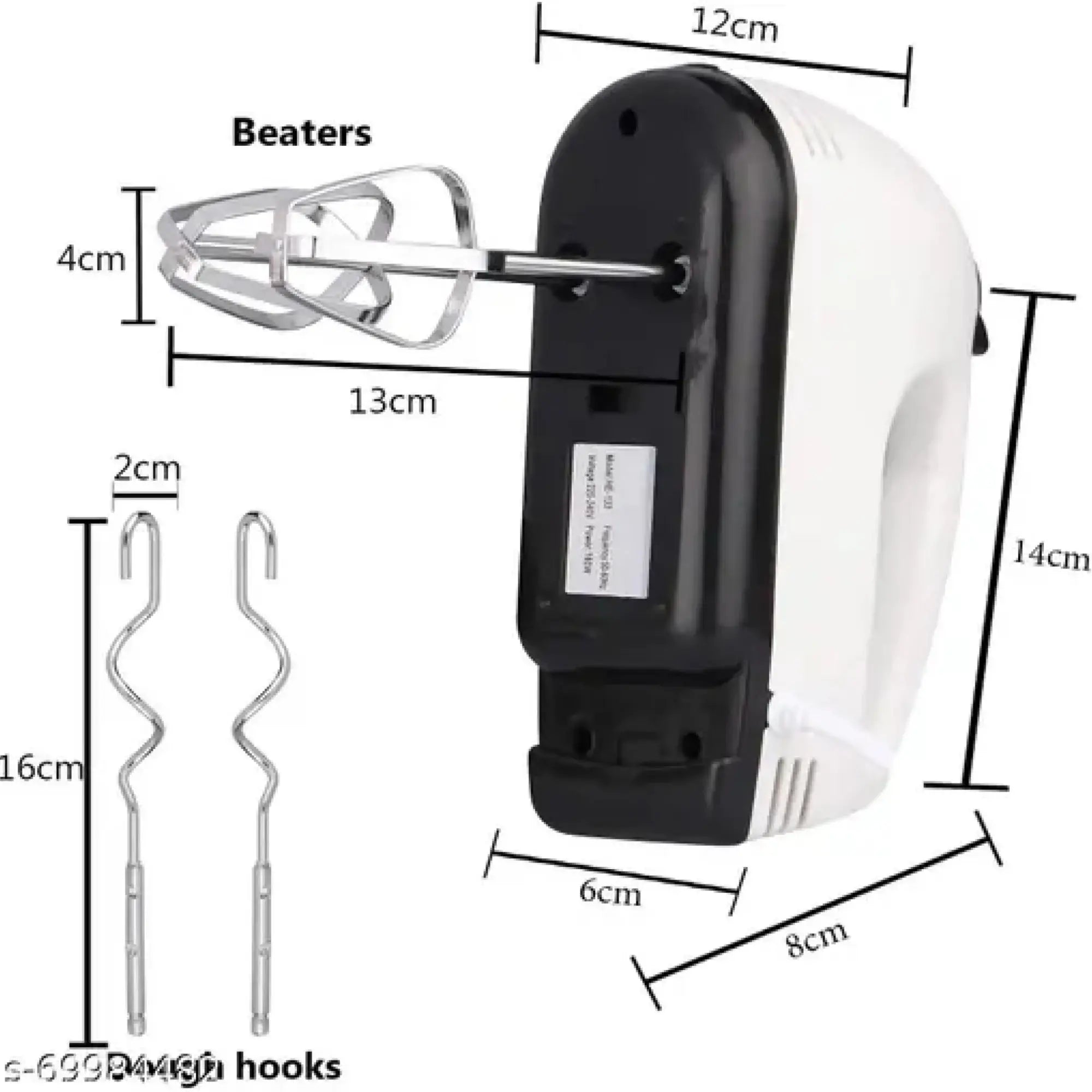 Scarlett Beater – White Electric Whisk | BT232