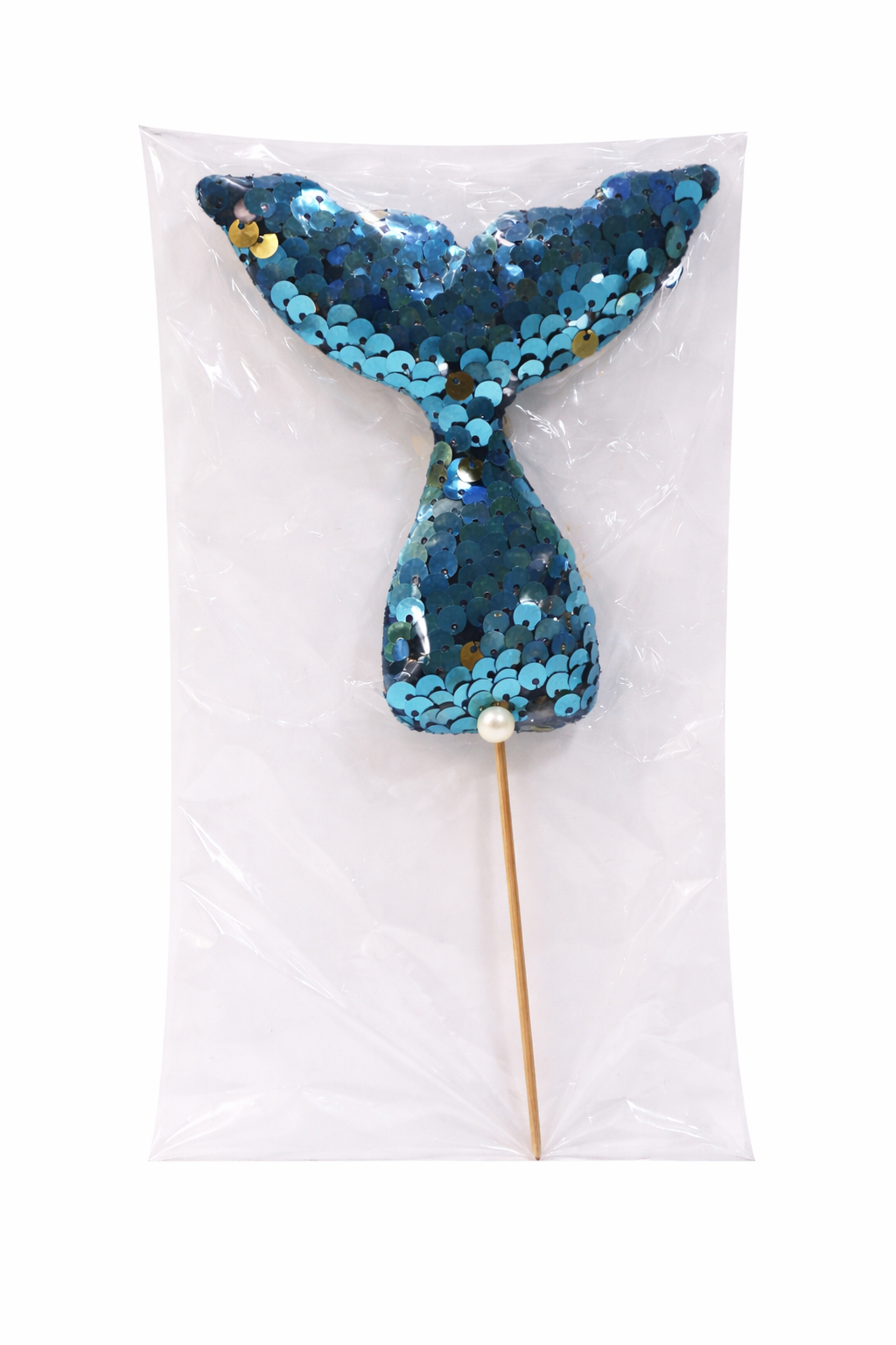 Mermaid Tail Cake Topper Set – Sequin Assorted Colors | TPR013