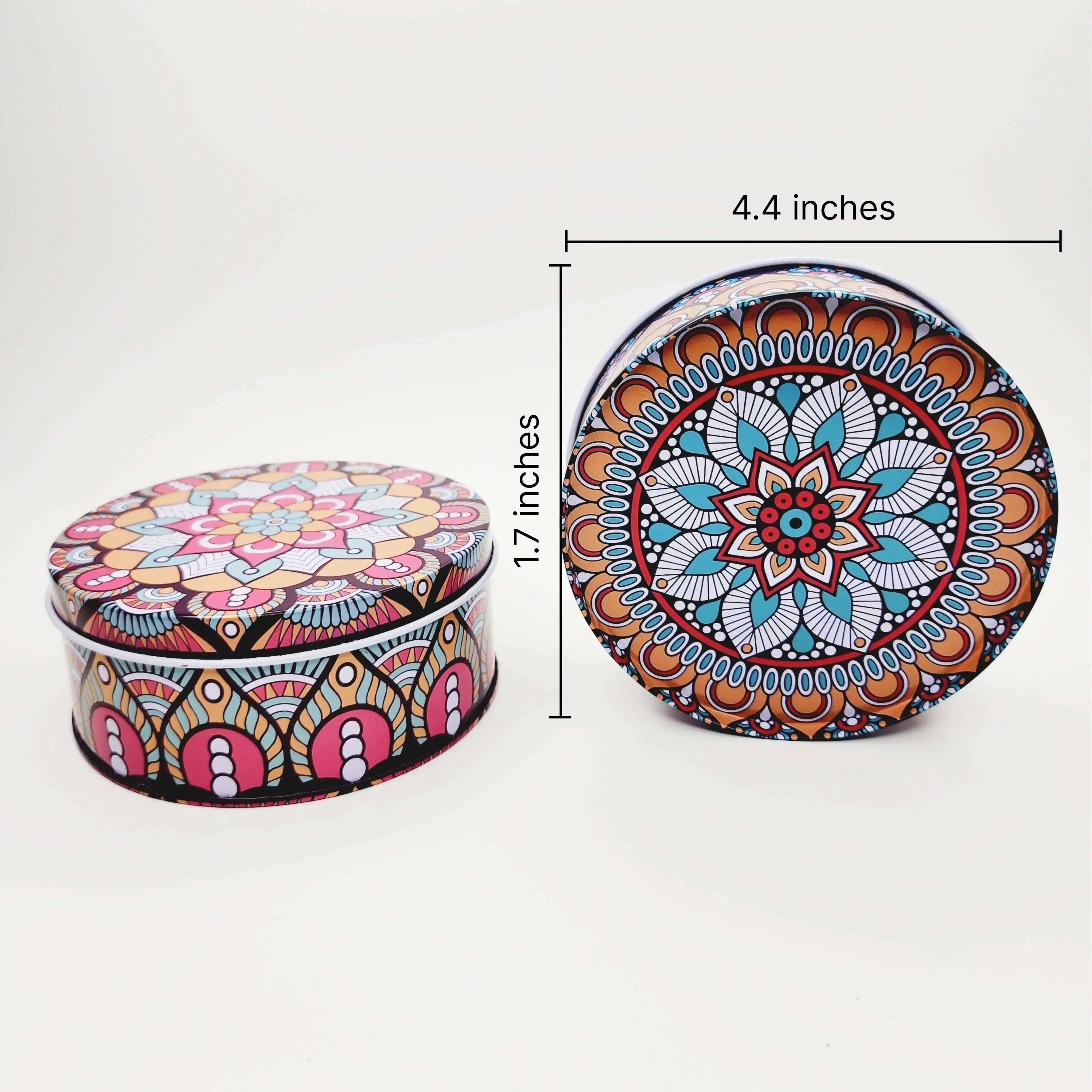 Diwali Themed Round Small Cake Tin CL070