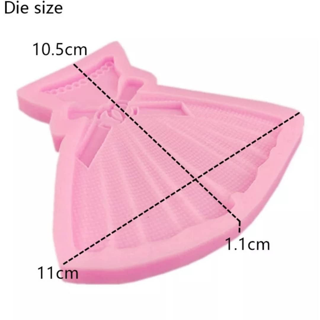 Luxury Frock Dress Silicon Mould FM073