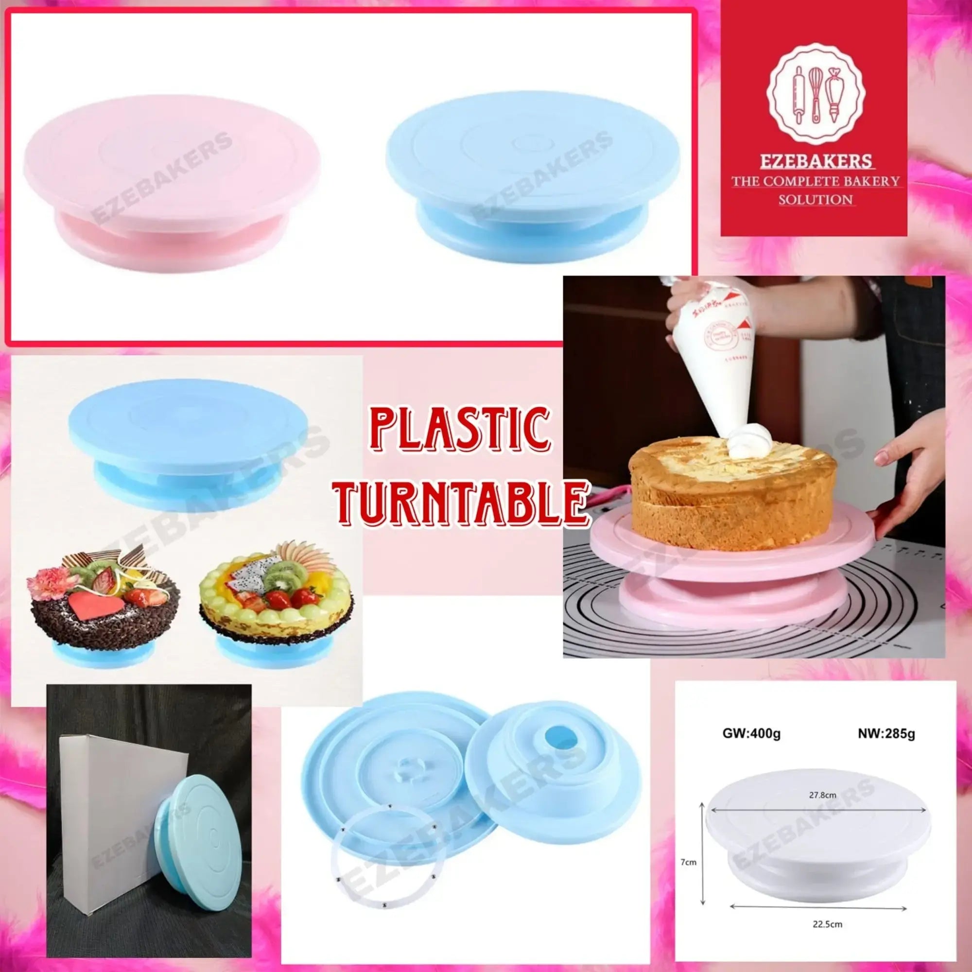 Plastic Turntable For Smooth Baking Experience CS05