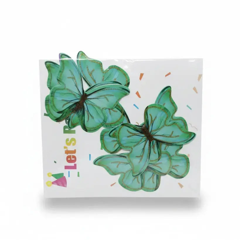 Cake Decoration: TPR233 3D Glitter Butterfly Toppers