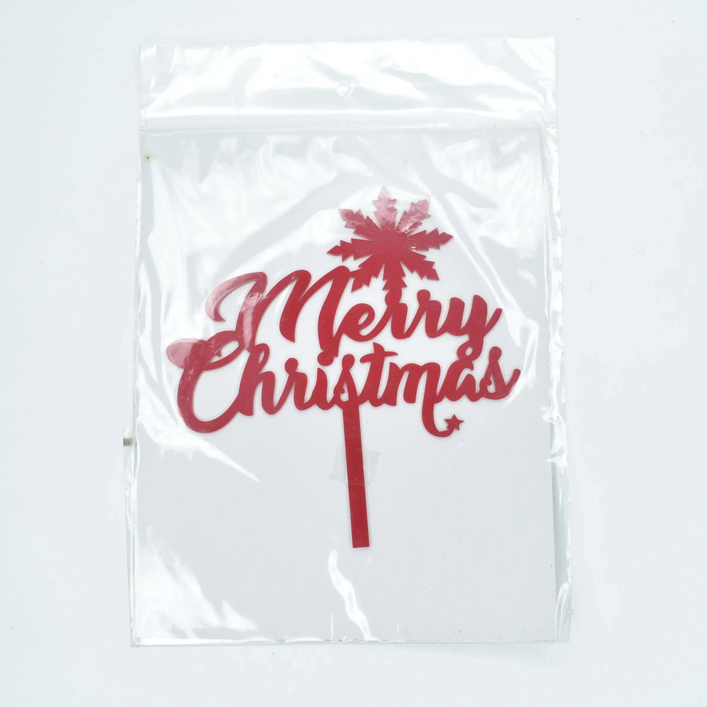 Christmas Themed Textual Cake Topper Design 6  TPR191