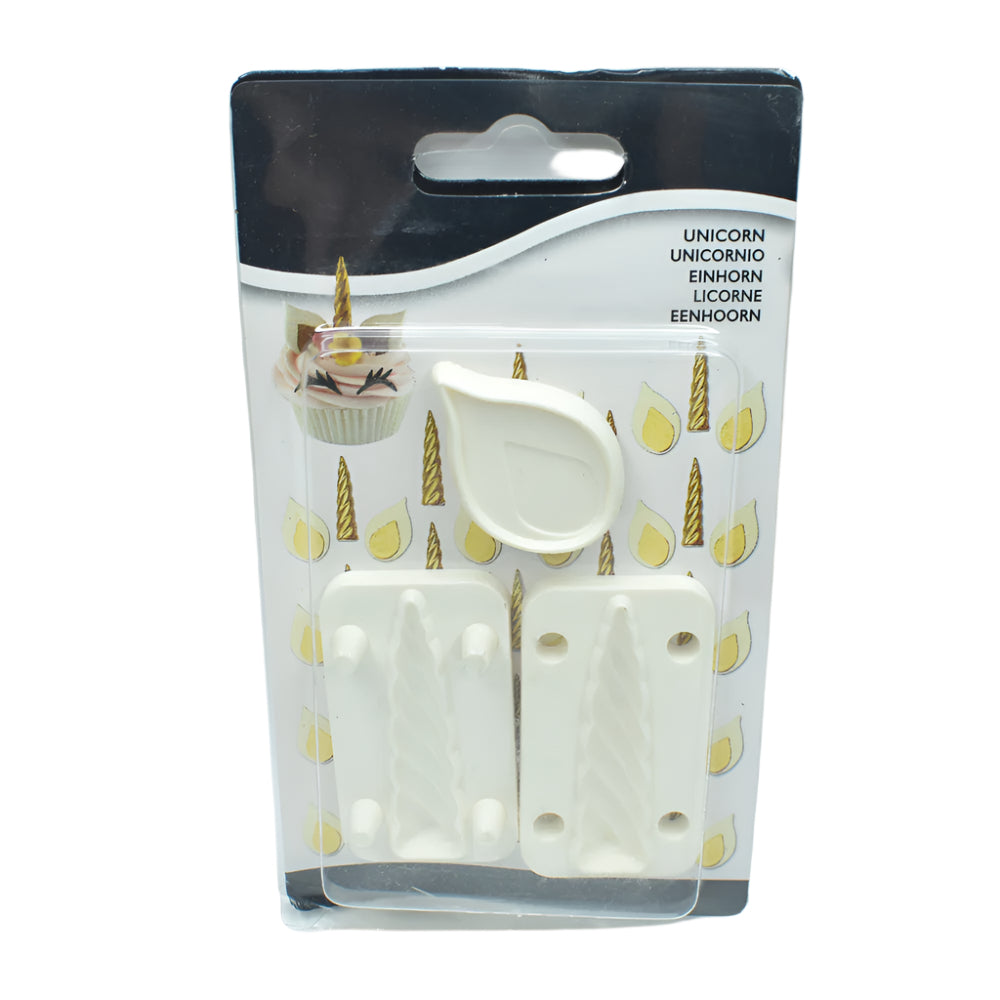 Unicorn Horn Fondant & Cookie Cutter set in its original packaging.
