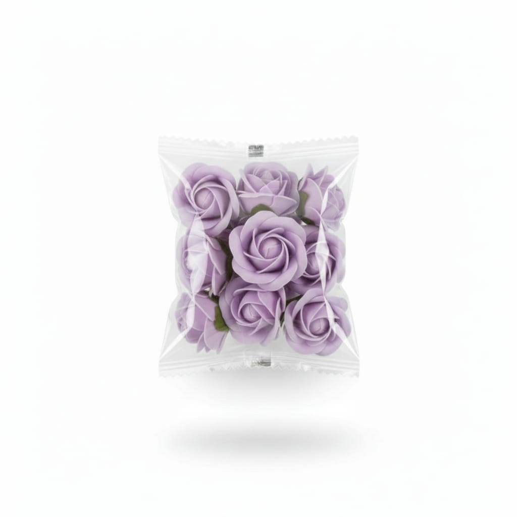 Classic Artificial Foam Rose Flower Heads - (Pack Of 10) AF013