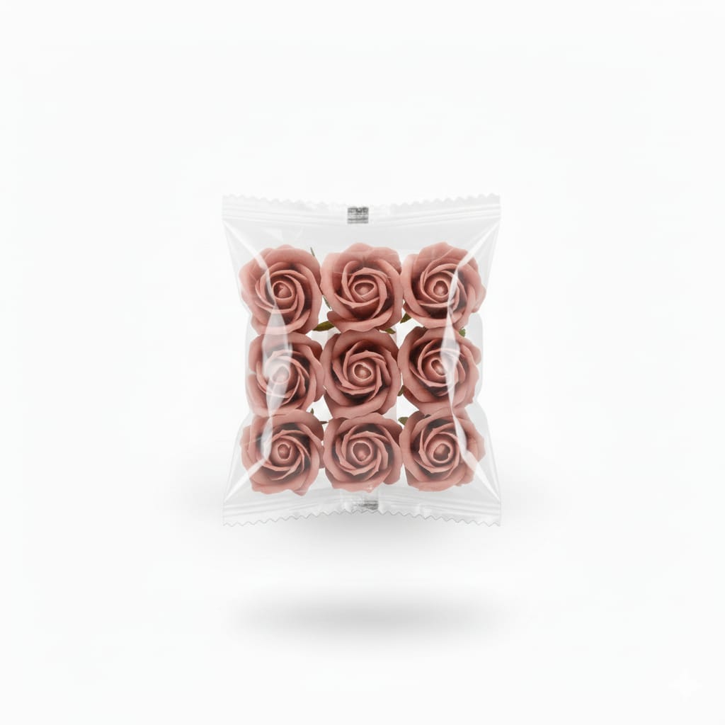 Classic Artificial Foam Rose Flower Heads - (Pack Of 10) AF013