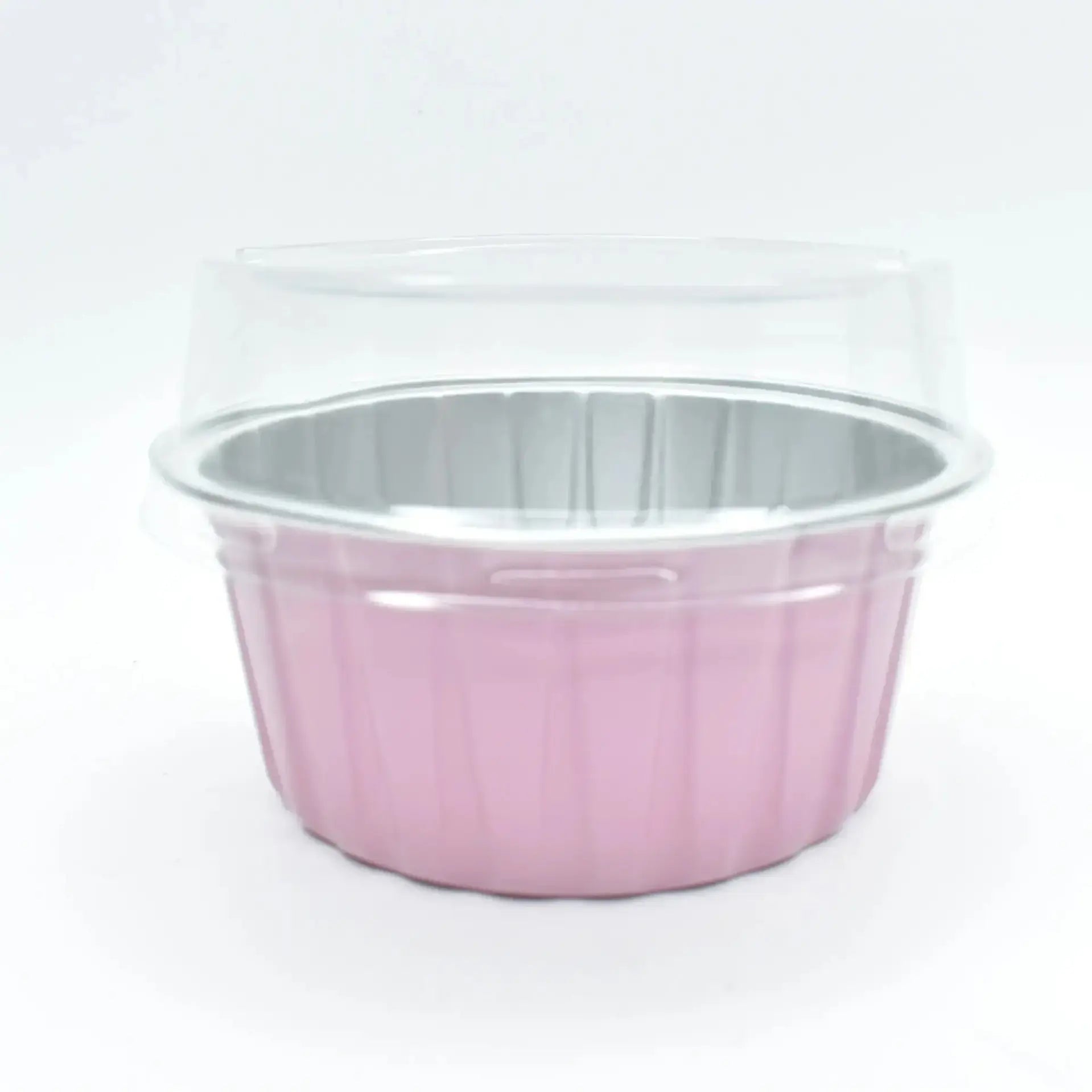 2603-19 CL079 Multicolour Round Foil Containers With Lid 10 Piece Pack