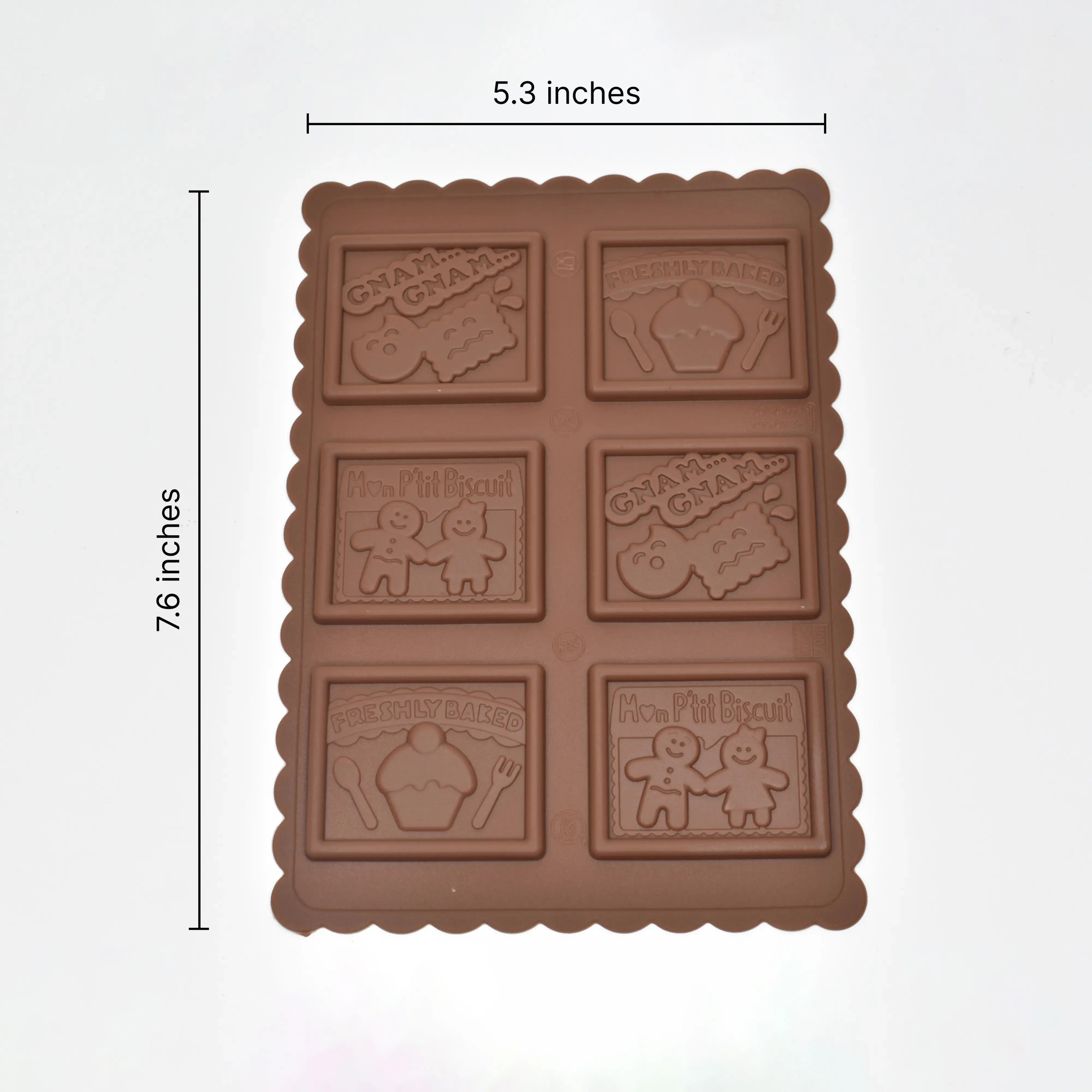 Christmas Chocolate Mold Design 3 Brown CM004