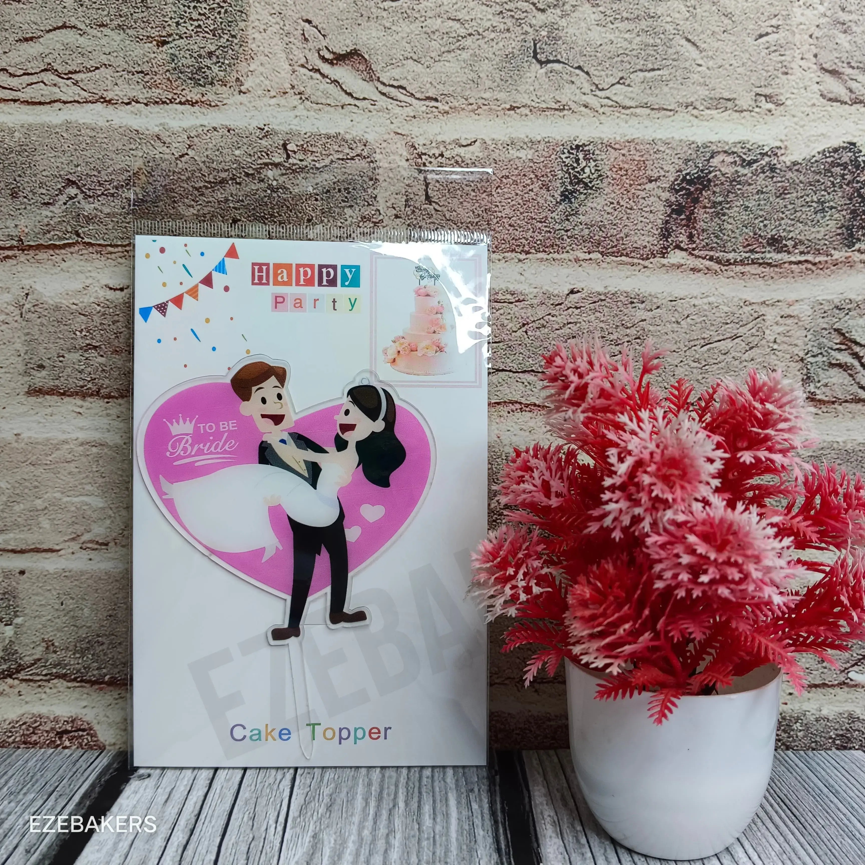 Acrylic Bride To Be Cake Topper 7 TPR234