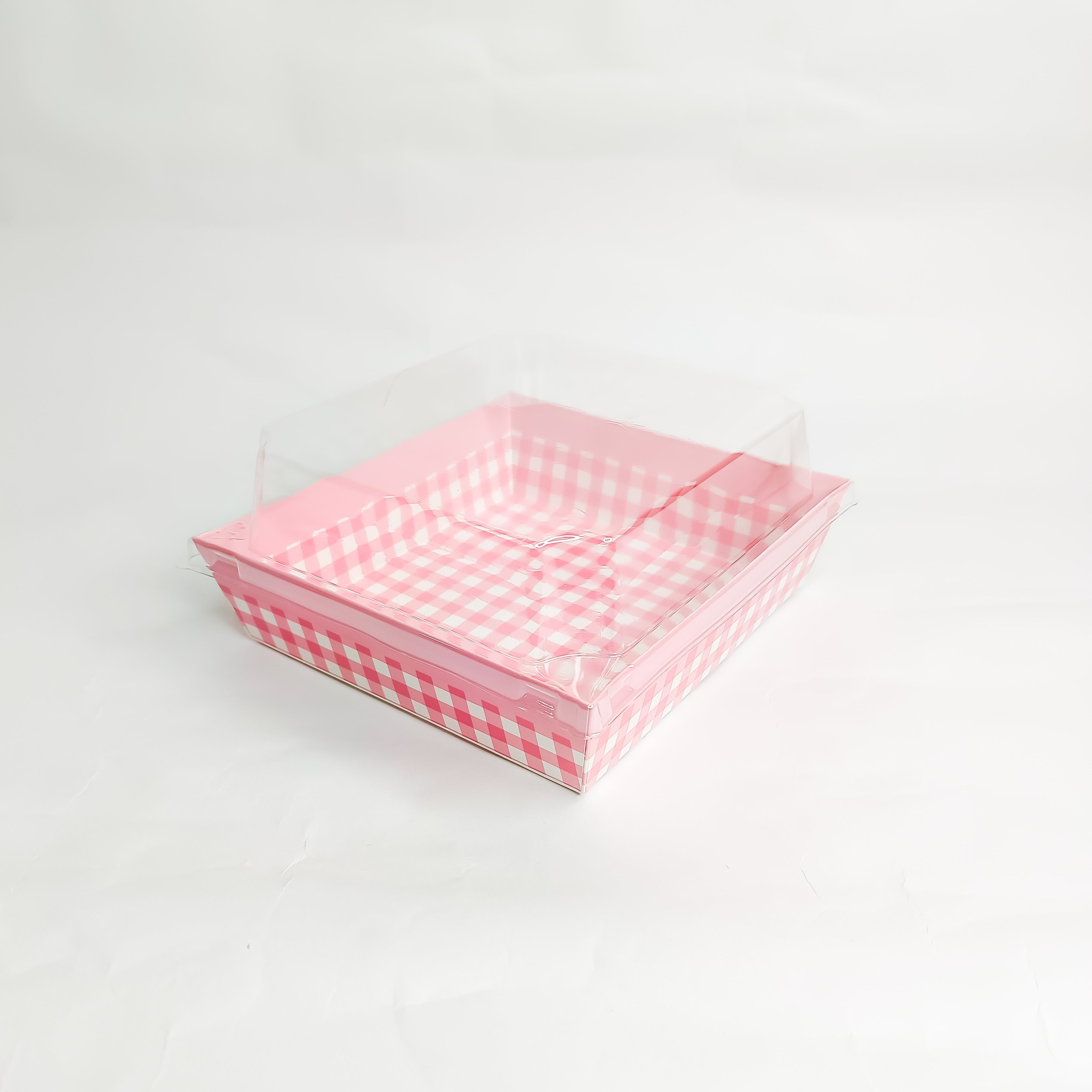 Square Loaf Liners with Clear Lids – Pack of 50 | CL024