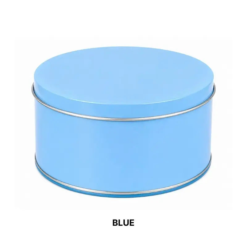 CL082 Shiny Round Metal Gift Tin Box with Lid – 4 PCS Pack for Cookies, Chocolates, Dry Fruits, Hampers