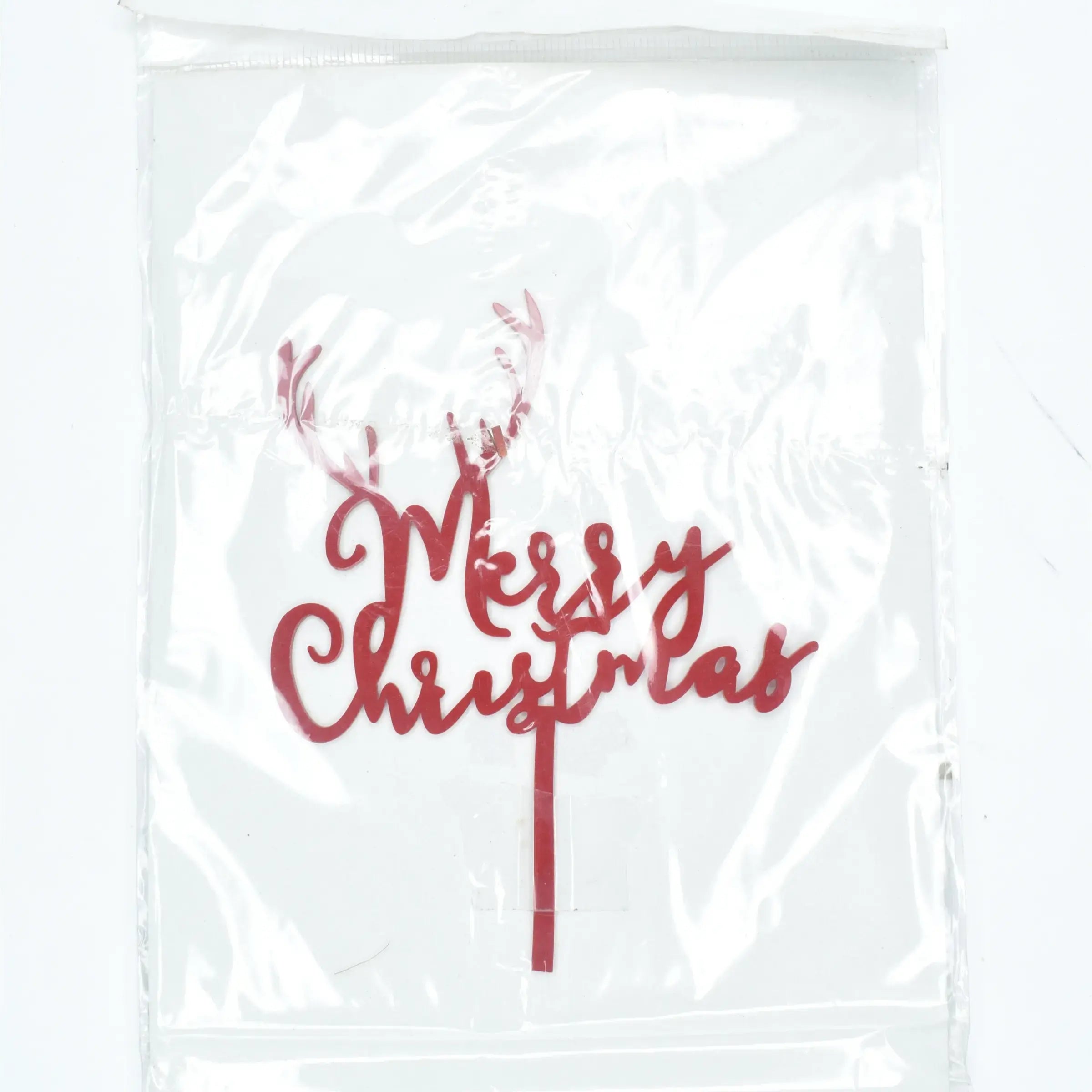 Christmas Themed Textual Cake Topper Design 9  TPR194