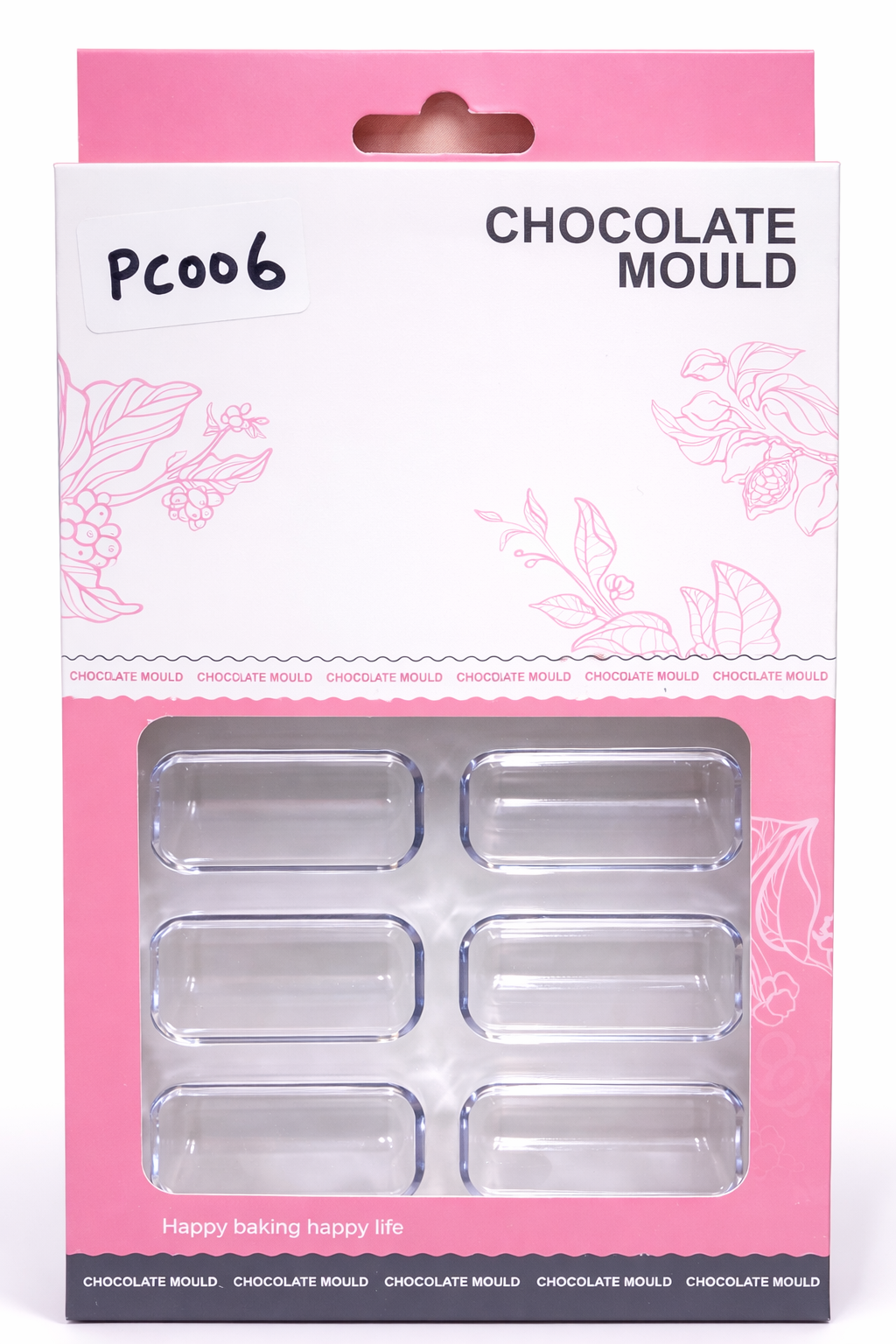Rectangle Shape Chocolate Mold – Clear Polycarbonate Candy Mold | PC006
