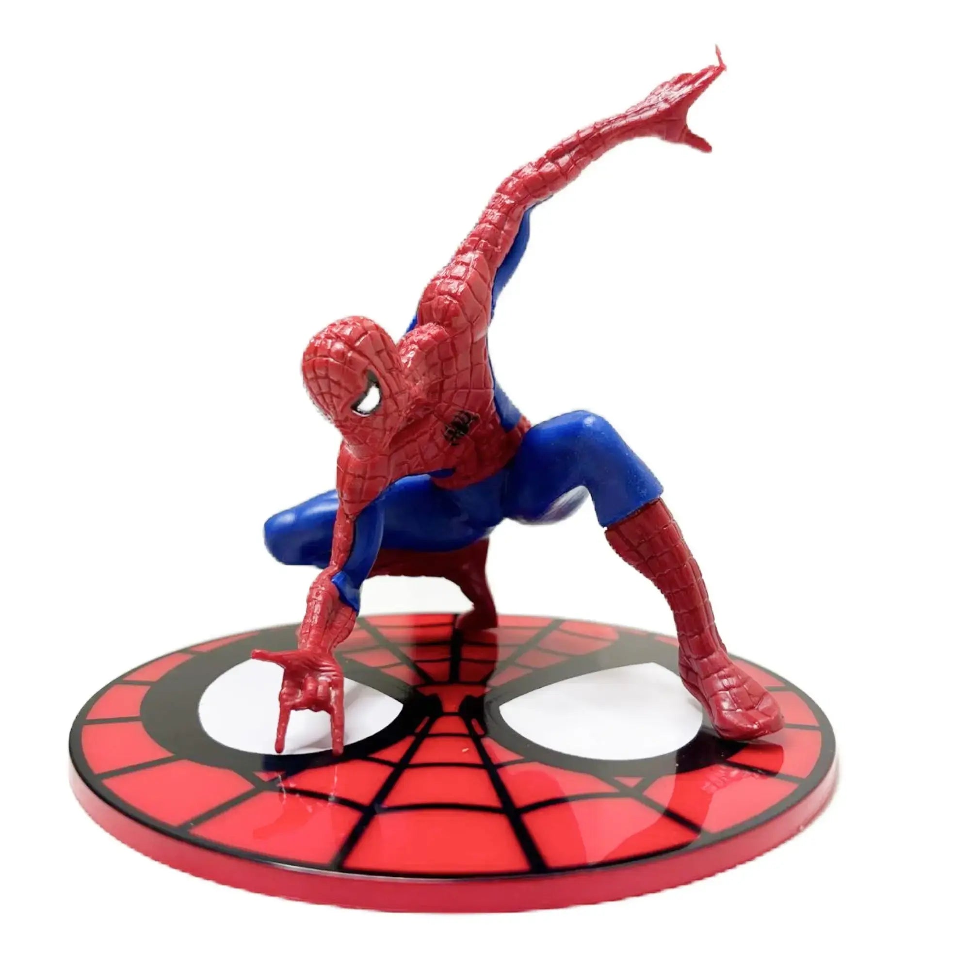 Posing Spiderman with Disc Toy Topper (PLASTIC)  CTT014B