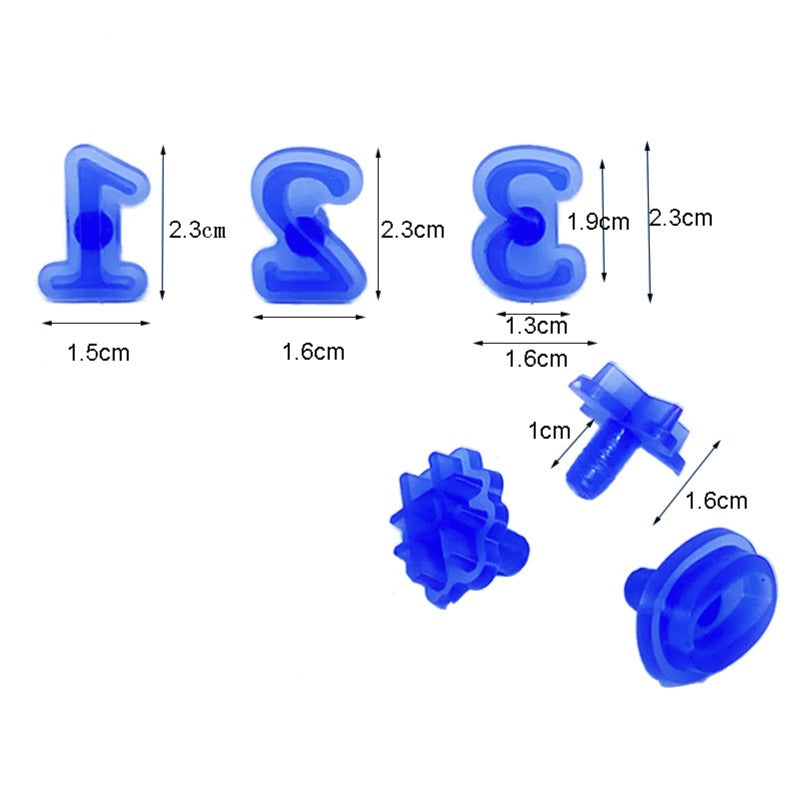 Numeral & Special cookie cutter set CT114