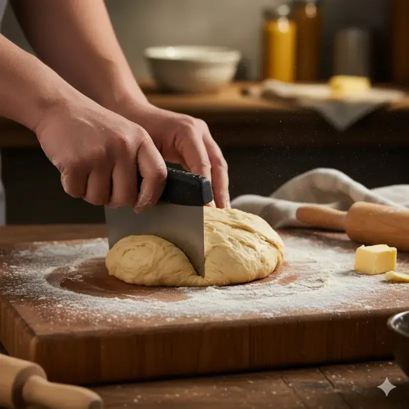 BT294 Heavy Scraper Stainless Steel Dough Cutter with Plastic Handle